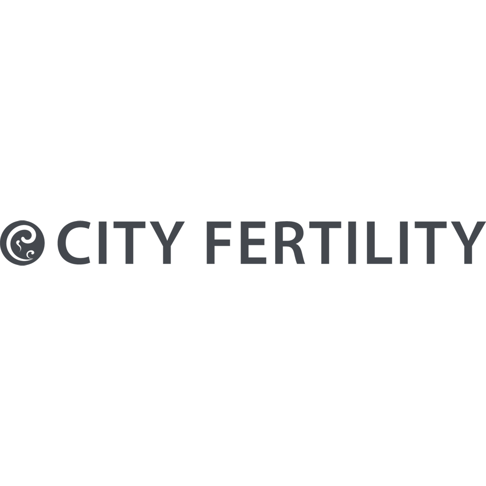 City Fertility logo with icon-CF GREY small sq
