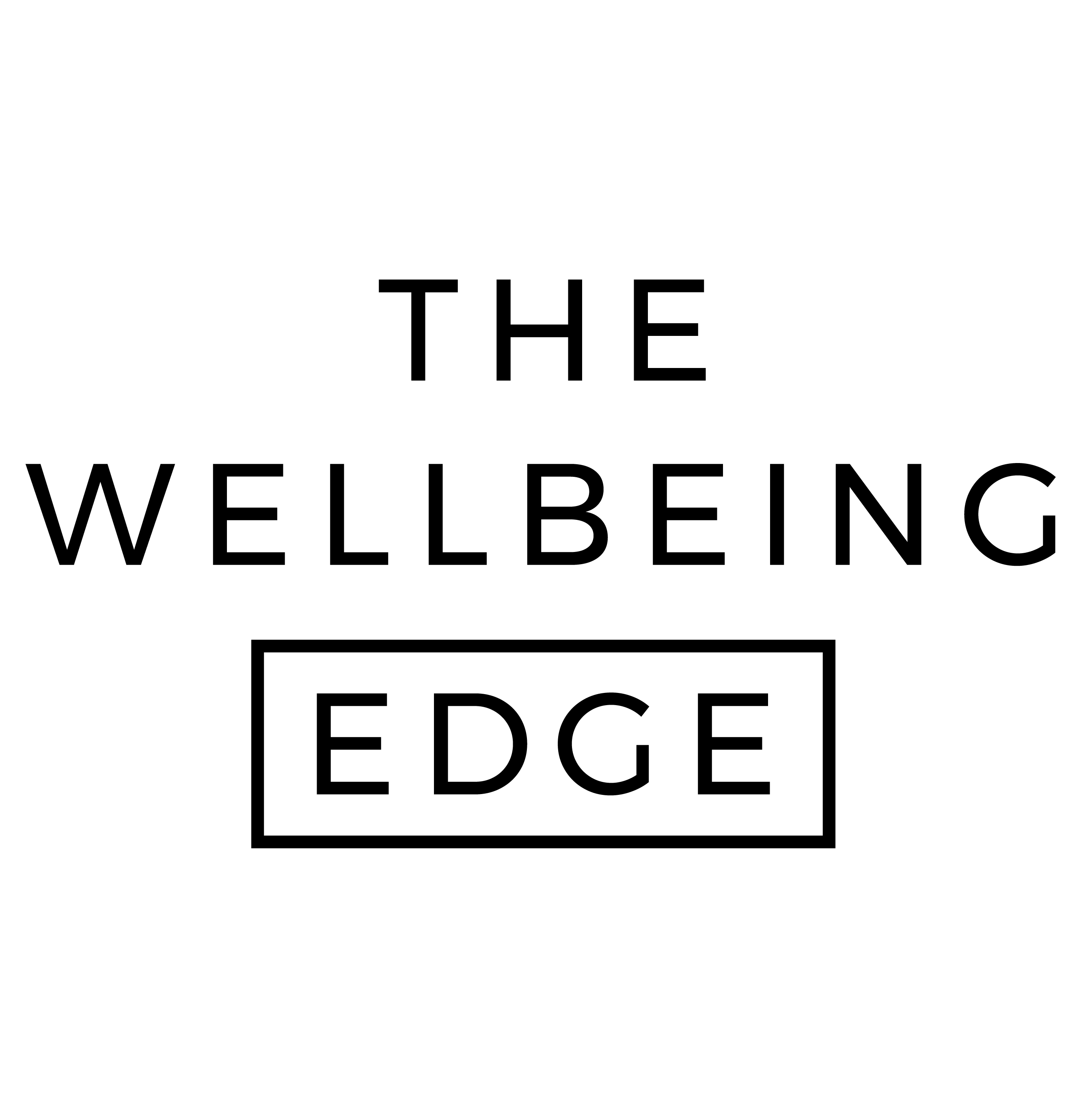 The Wellbeing Edge Logo - stacked